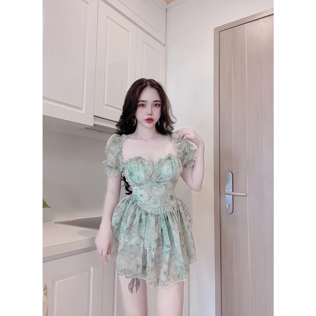 (Mẫu Mới) Đầm Dây Voan Tầng Cho Chị Em Khoe Dáng MAX Xinh UP Valentina Shop