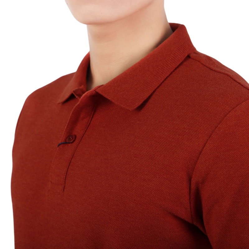 Áo polo ngắn tay Nam Owen Cotton Bodyfit màu Cam - APV23713