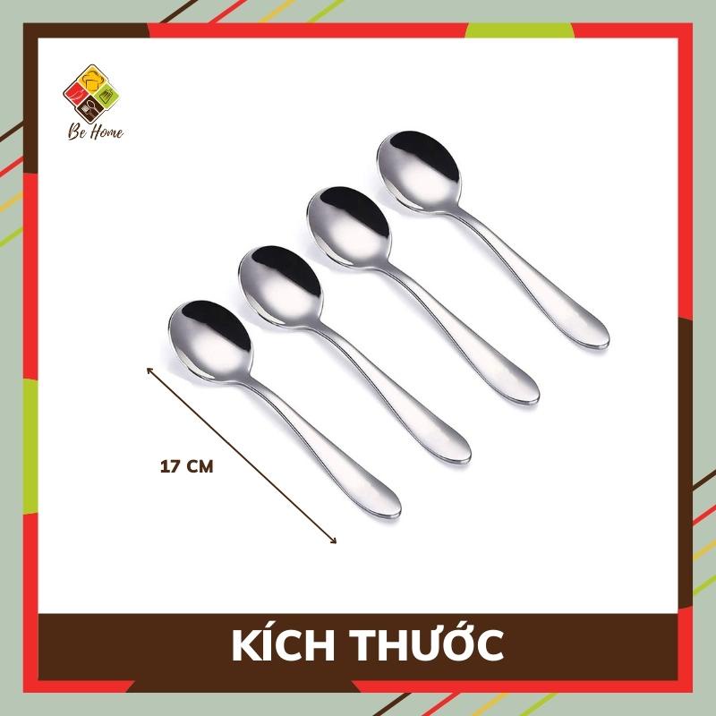 Thìa inox Rehang BEHOME Thìa ăn cơm Hàn Quốc Sang Trọng - Chống trơn trượt [HÀNG CAO CẤP]