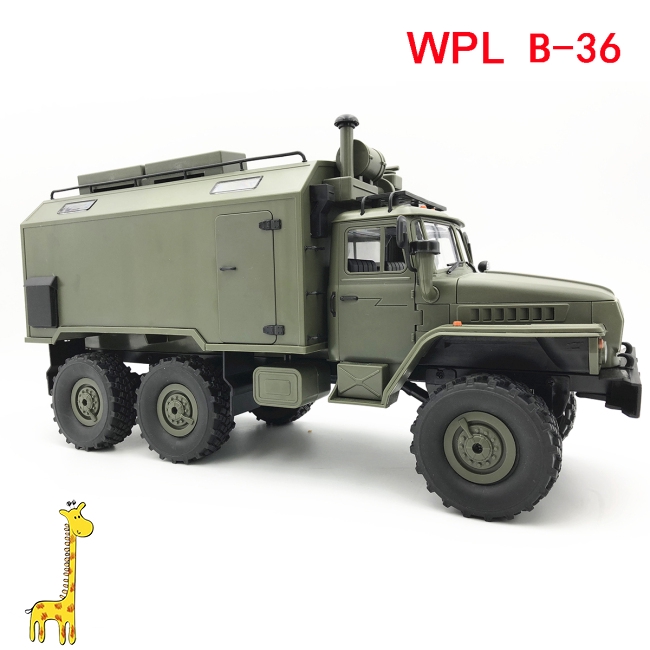 Mô hình đồ chơi xe quân sự WPL B36 Ural 1/16 2.4G 6WD Rc tiện dụng