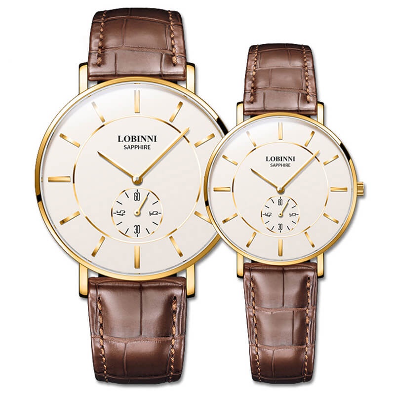 Đồng hồ đôi LOBINNI L3001-2 ,Chính hãng, Fullbox, Kính sapphire chống xước thumbnail