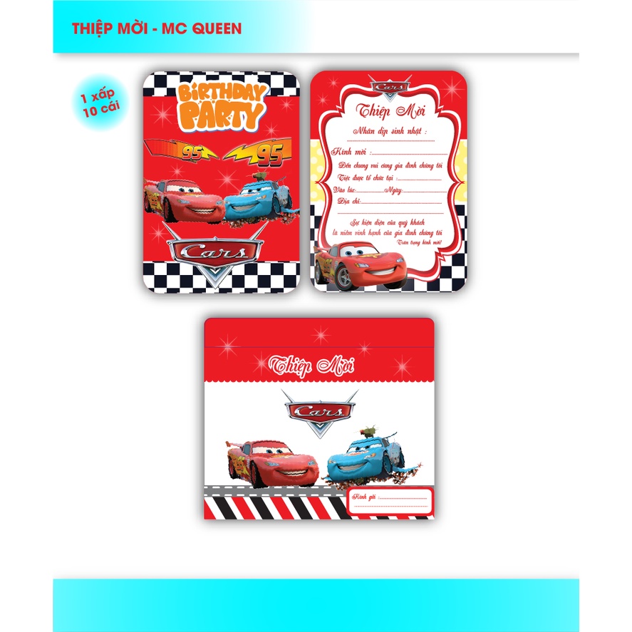 Thiệp mời sinh nhật, thiệp mời thôi nôi cao cấp cho bé đủ mẫu HAPPY PARTY kích thước 11 x 15 cm