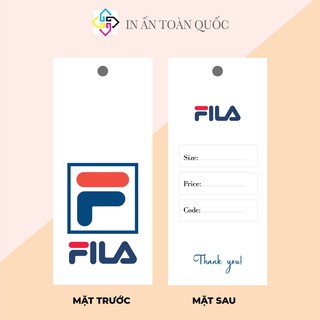 🌸 NHÃN MÁC TAG QUẦN ÁO FILA giúp nâng cao thương hiệu quần áo - Giấy bìa cứng sang trọng 100 cái mẫu 29