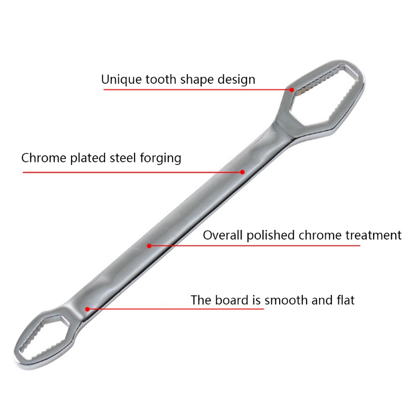 Cờ Lê Hai Đầu Đa Năng 5 16-7 8 Inch 8-22mm Có Độ Bền Cao