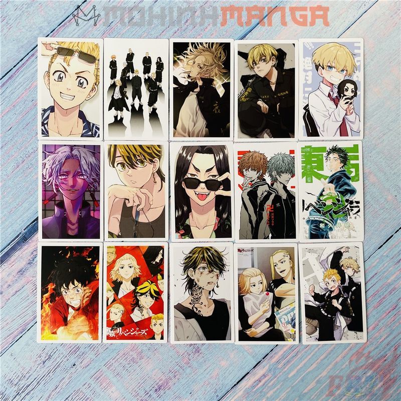 Lomo card hộp 30 thẻ truyện Tokyo Revengers poster card Manjiro Sano Takemichi Draken Hinata Tachibana Ken Ryuguji Baji