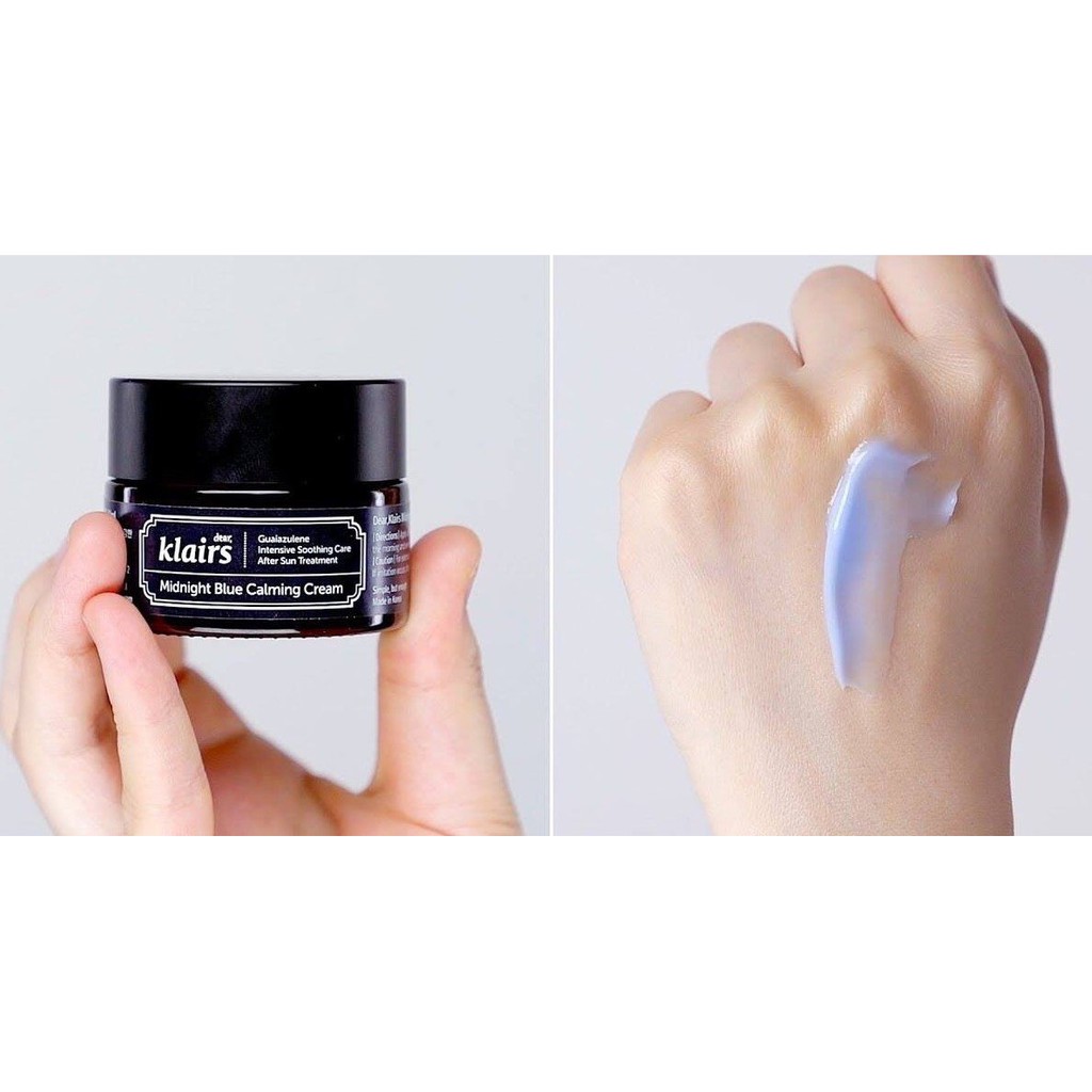 Kem Dưỡng Ẩm Dear Klairs Midnight Blue Calming Cream Giúp Làm Dịu Và Phục Hồi Da Ban Đêm 30ml