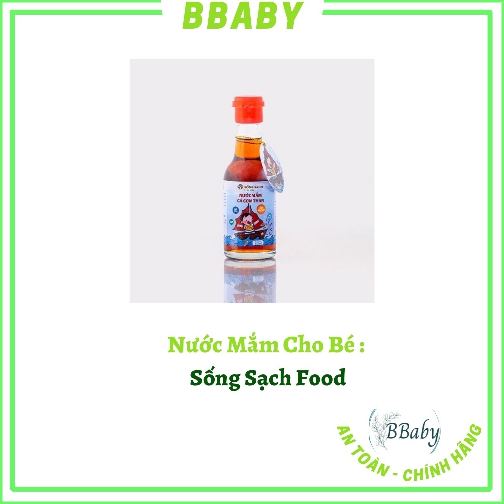 Nước Mắm Cá Cơm Than Sống Sạch Food - Chai 60ml Cho Bé Ăn Dặm