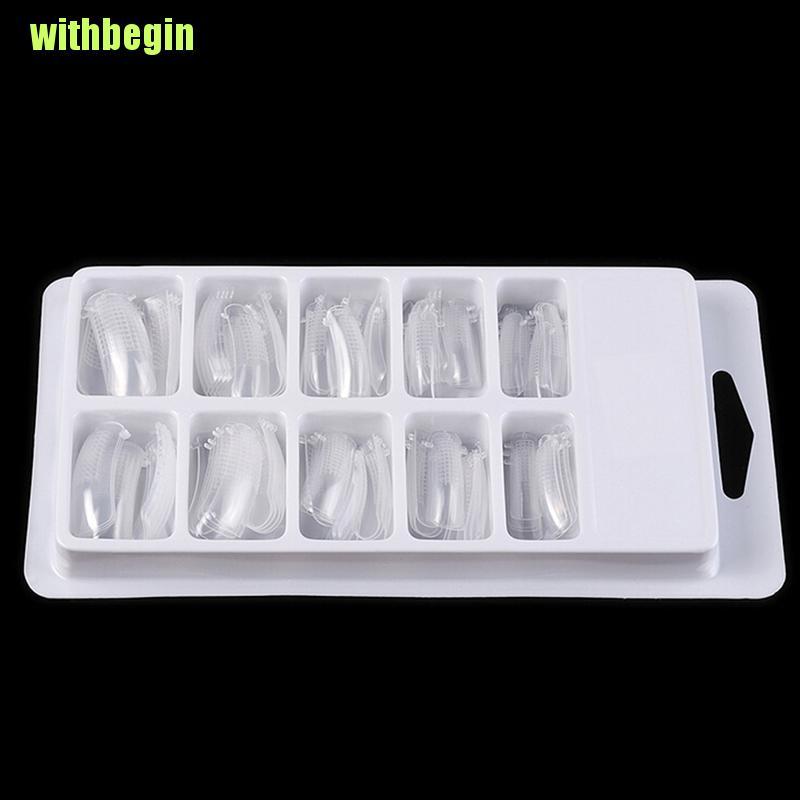 Set 20/ 100 móng tay giả trong suốt chuyên dụng