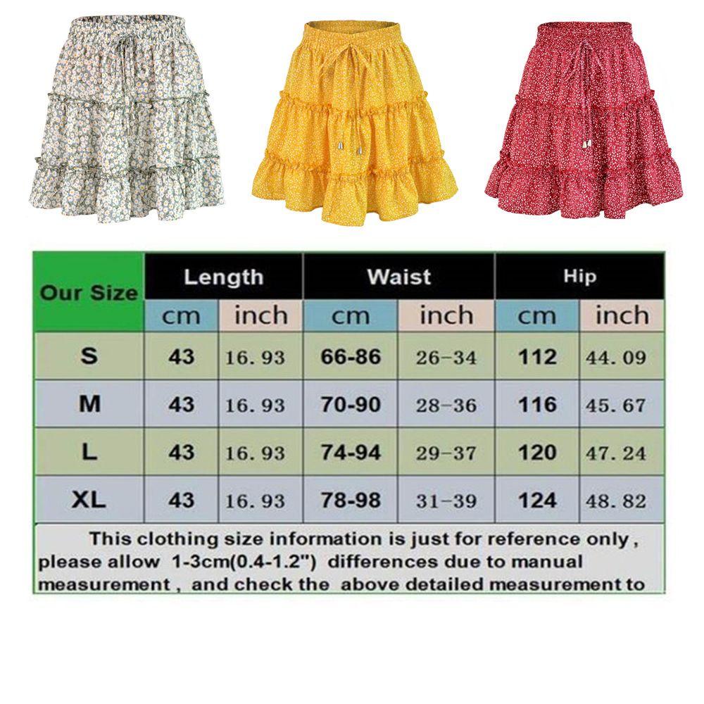 Chân Váy Ngắn Lưng Cao Họa Tiết Hoa Thời Trang Đi Biển 1 Cái Cho Nữ