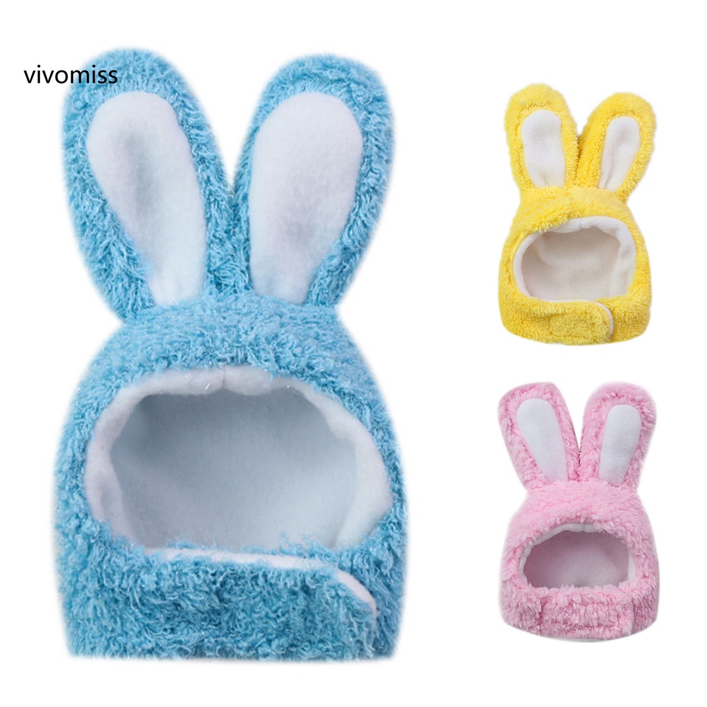 Mũ Giữ Ấm Hình Tai Thỏ Co Giãn Dễ Thương