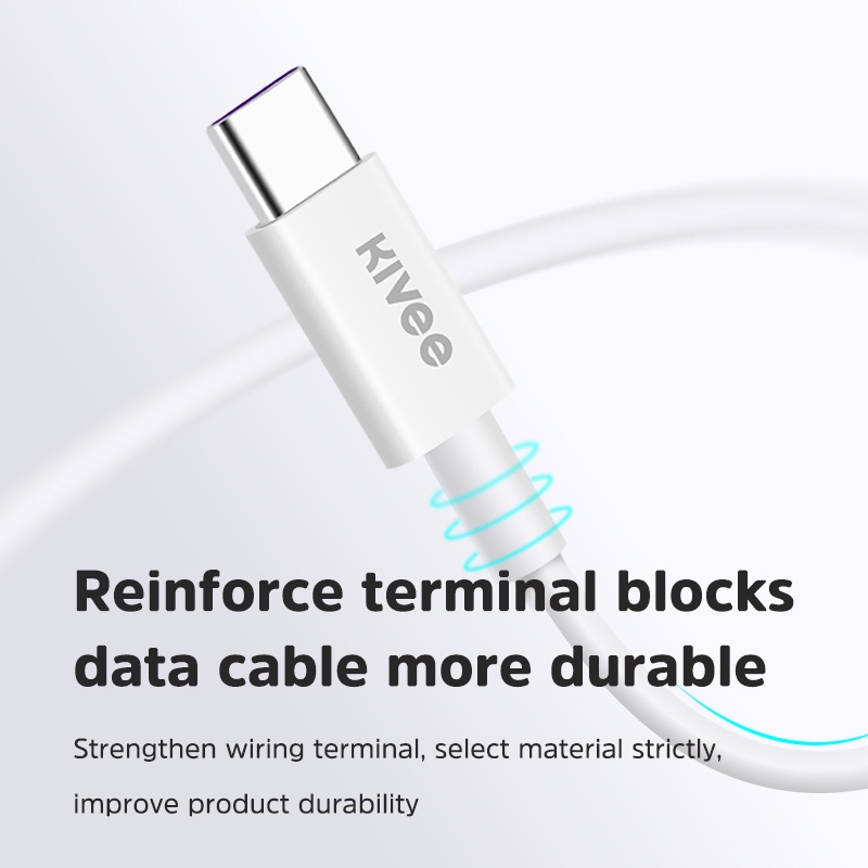 Cáp sạc nhanh KIVEE CT208/CT209 5A từ Micro USB sang Type C