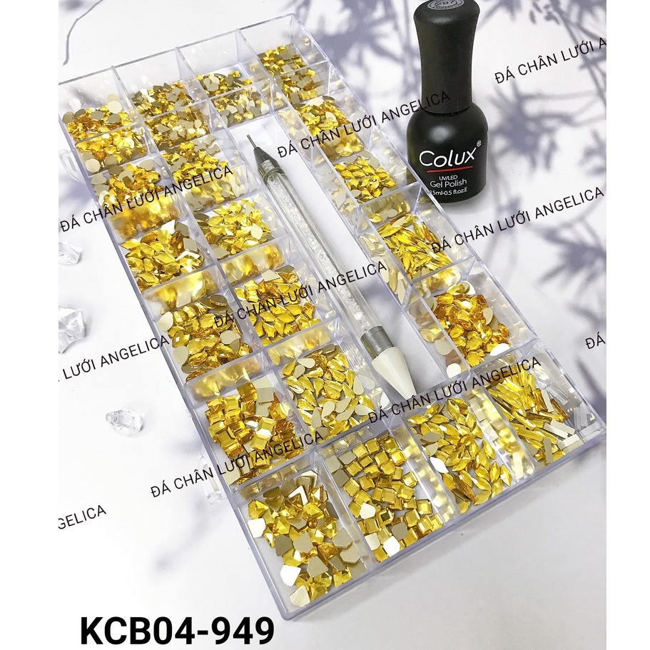Combo Đá Nail Chân Bằng Kèm Phụ Kiện Móng ANGELICA KCB KCBDK