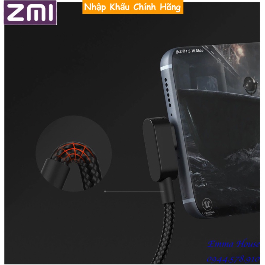 Cáp USB to Type-C truyền dữ liệu nhanh ổn định cho chơi Game, điện thoại Xiaomi ZMI AL755 1.5m