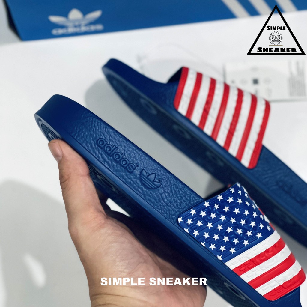 Dép Adidas Made In Italy 💙FREESHIP💙 Adidas Adilette Slides USA Chính Hãng - Dép Quai Ngang Chống Nước