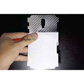 Bộ 3 dán full mặt sau lưng vân 3d carbon samsung j7 plus