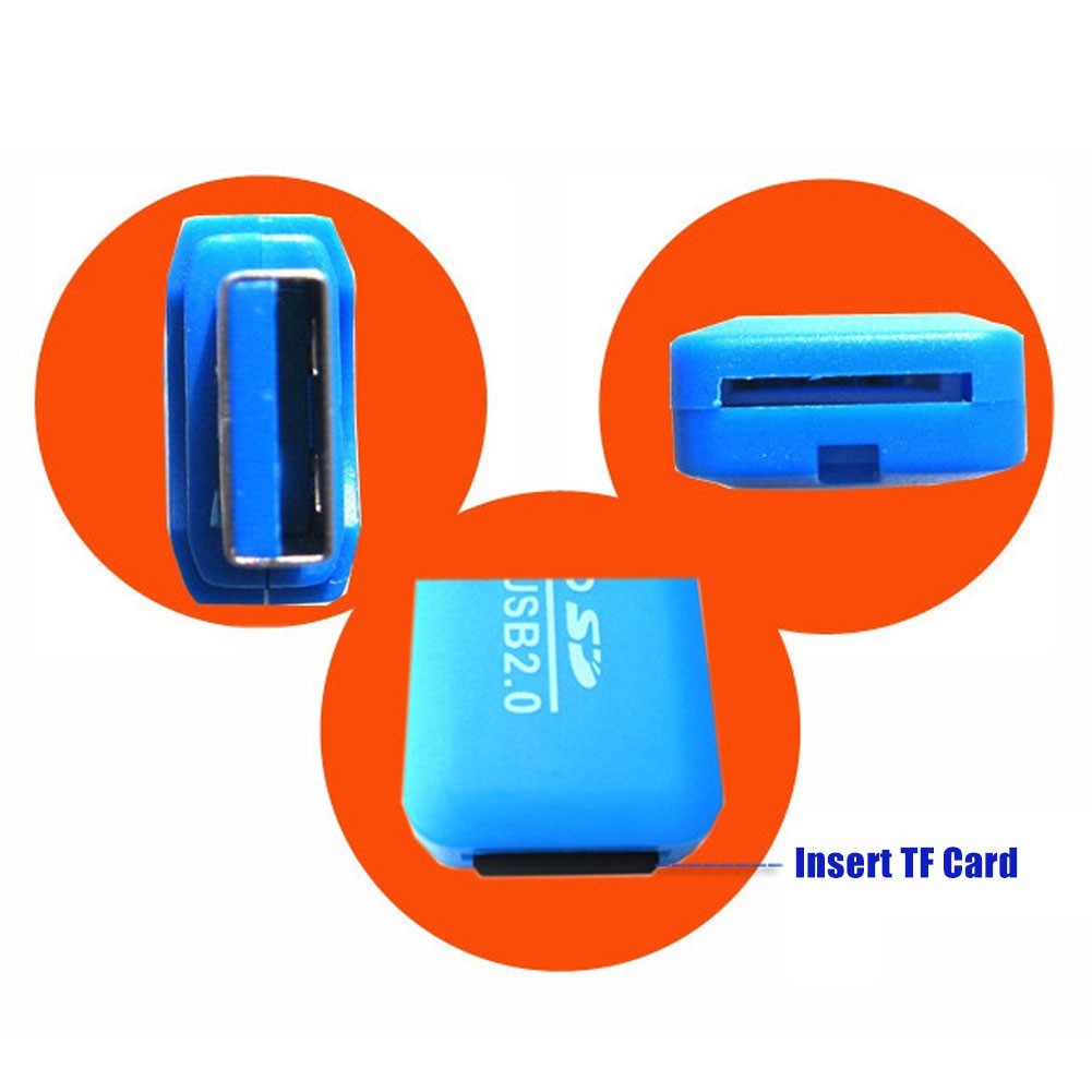 Đầu đọc thẻ nhớ TF mini cổng USB cho máy tính xách tay