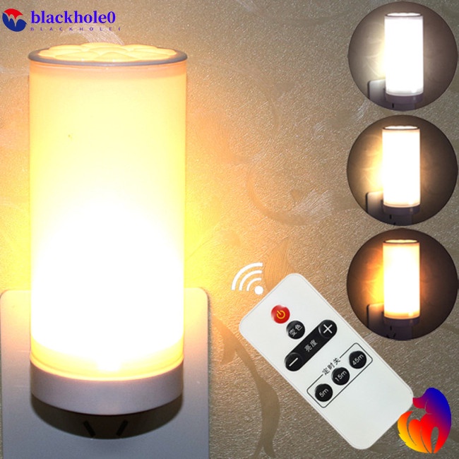 Đèn ngủ LED không dây 10 cấp độ 3 màu 220V điều khiển từ xa tiện dụng cho bé