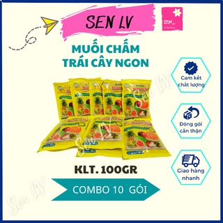 Combo 10 gói muối sấy ngọc yến 100g muối chấm trái cây ngon