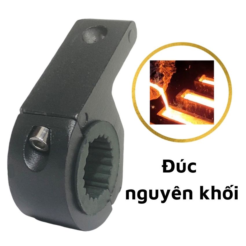 Pat gắn đèn trợ sáng khung chống đổ phi 22 - 32mm nhôm đút nguyên khối, TikTakMoto