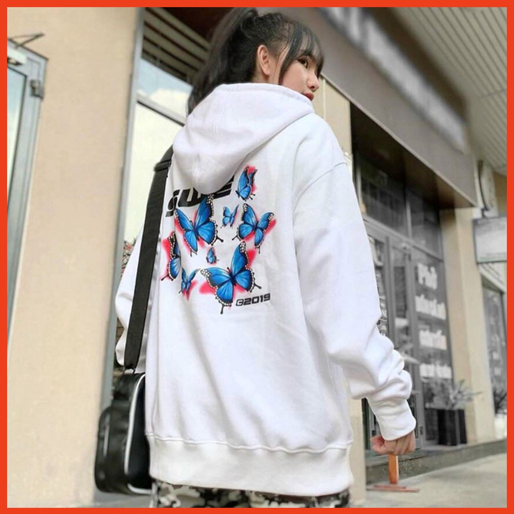 𝗡𝗘𝗪 𝗔𝗥𝗥𝗜𝗩𝗔𝗟 ÁO HOODIE - ÁO KHOÁC NỈ NGOẠI SWE BƯỚM ( Cổ Chui)