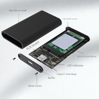 Ổ Cứng Mini Msata Ssd Type-C To Usb3.1