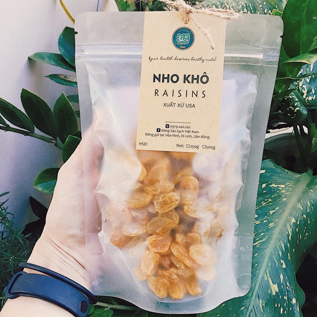 500g Nho Khô Mỹ Lion 100% không đường