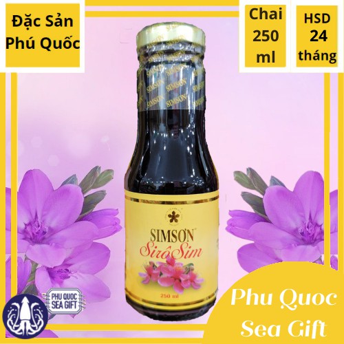 Siro Sim rừng Phú Quốc hũ 250ml thơm ngon, bổ dưỡng ( chai thủy tinh )