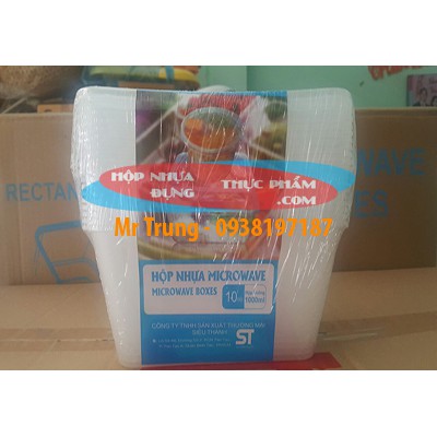Hộp Nhựa Microwave + nắp Đựng Thực Phẩm / Thức Ăn / Kim Chi / Chân Gà / Slime loại tròn và vuông lốc 10 cái | BigBuy360 - bigbuy360.vn