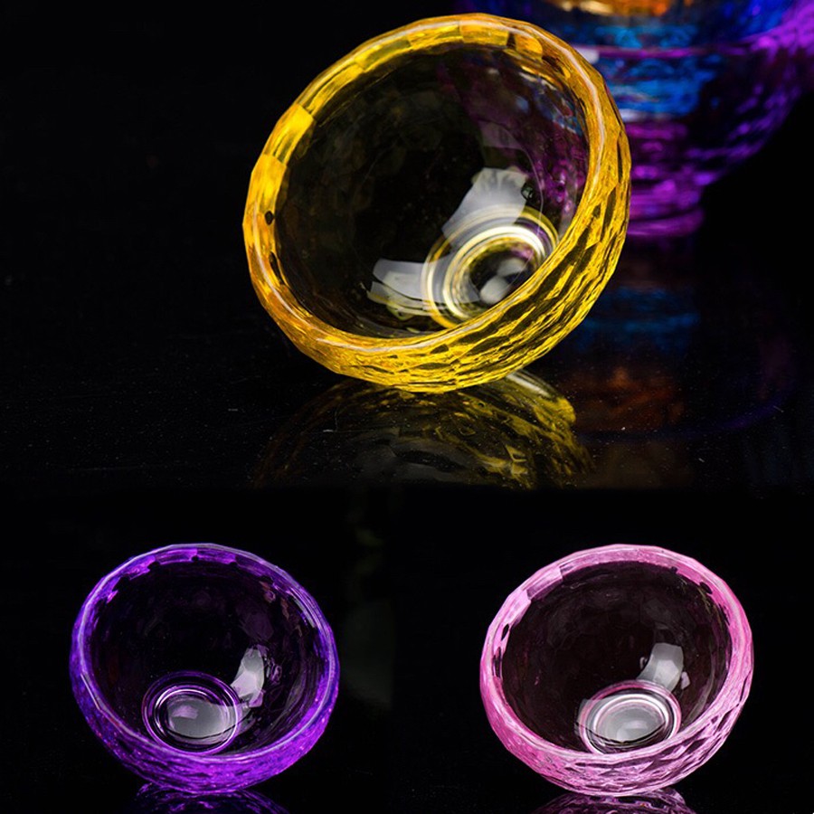 [PHÁP BẢO MINH CHÂU] CHÉN THỦY TINH 7 MÀU NHỎ - 6CM (BỘ 7 CHIẾC)