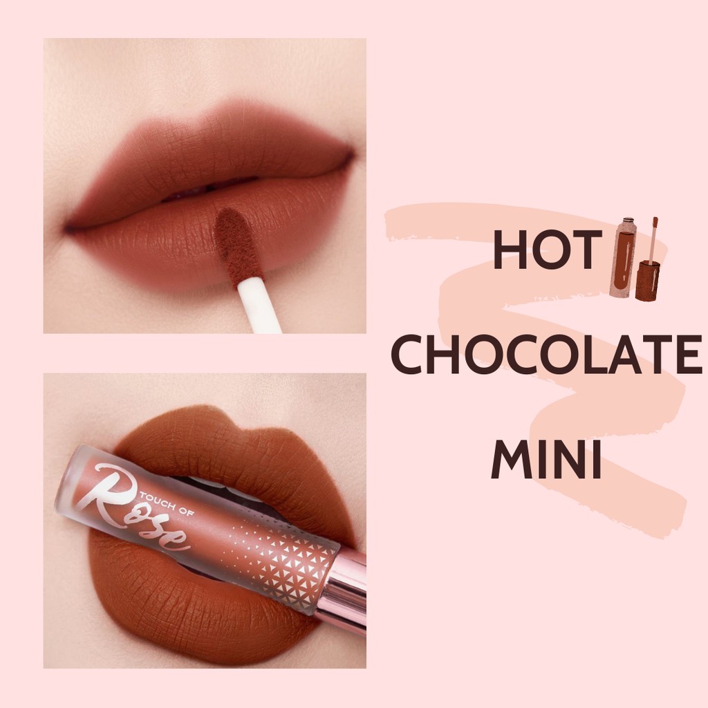 [Minisize - trầy chữ] Son Kem Lì Touch Of Rose - 1ml | Thế Giới Skin Care