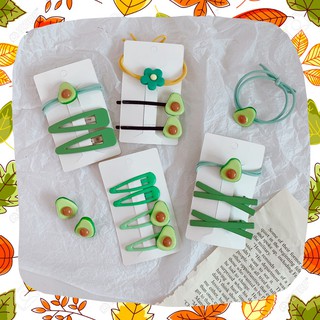 Set kẹp tóc hình quả bơ