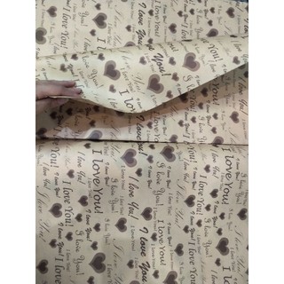 [HÀNG HOT] Giấy báo chữ GÓI HOA, GÓI QUÀ phong cách vintage 5 tờ