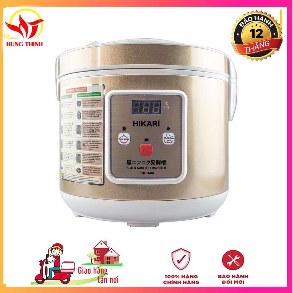 NỒI Ủ TỎI ĐEN THƯƠNG HIỆU NHẬT BẢN HIKARI HR-1688