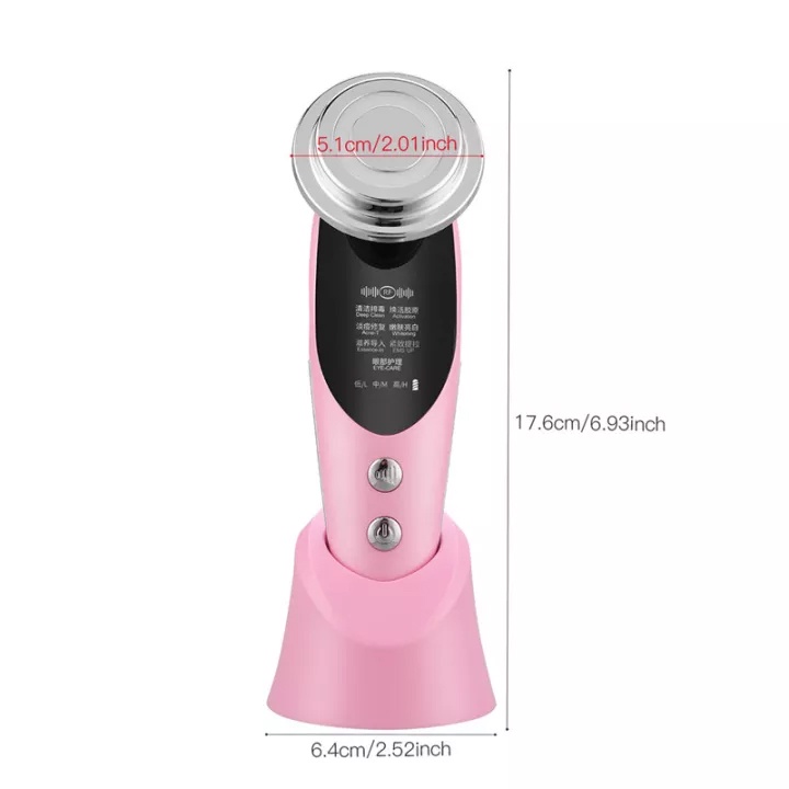 （HCM）Máy mát xa mặt EMS 7 trong 1, 4 màu đèn LED giảm nếp nhăn nâng thắt chặt da mặt, đẩy tinh chất vào da