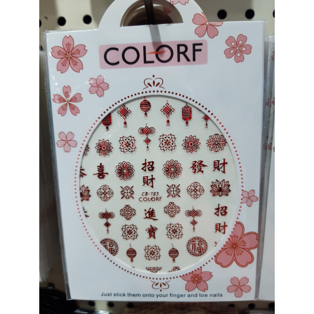 Nail Sticker Tết siêu rẻ 3 (Bông dán hiệu 15)