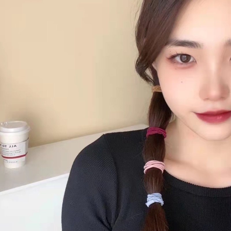 Dây Buộc Tóc Ba Trong Một Co Giãn Phong Cách Hàn Quốc Cho Nữ