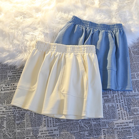 NUZIRO Quần short  thể thao lưng cao 4 màu thời trang mùa hè cho nữ