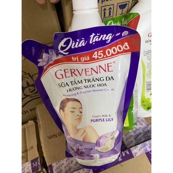 Sữa tắm trắng da mịn màng dưỡng ẩm tuyệt đối hương nước hoa 1200ml tặng kèm gói 450ml