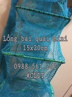 Lồng bát quái mini 15x20cm cước cào