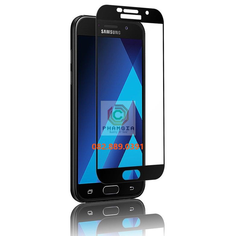 Kính cường lực Samsung A3 2017 full màn, full keo, không li ti