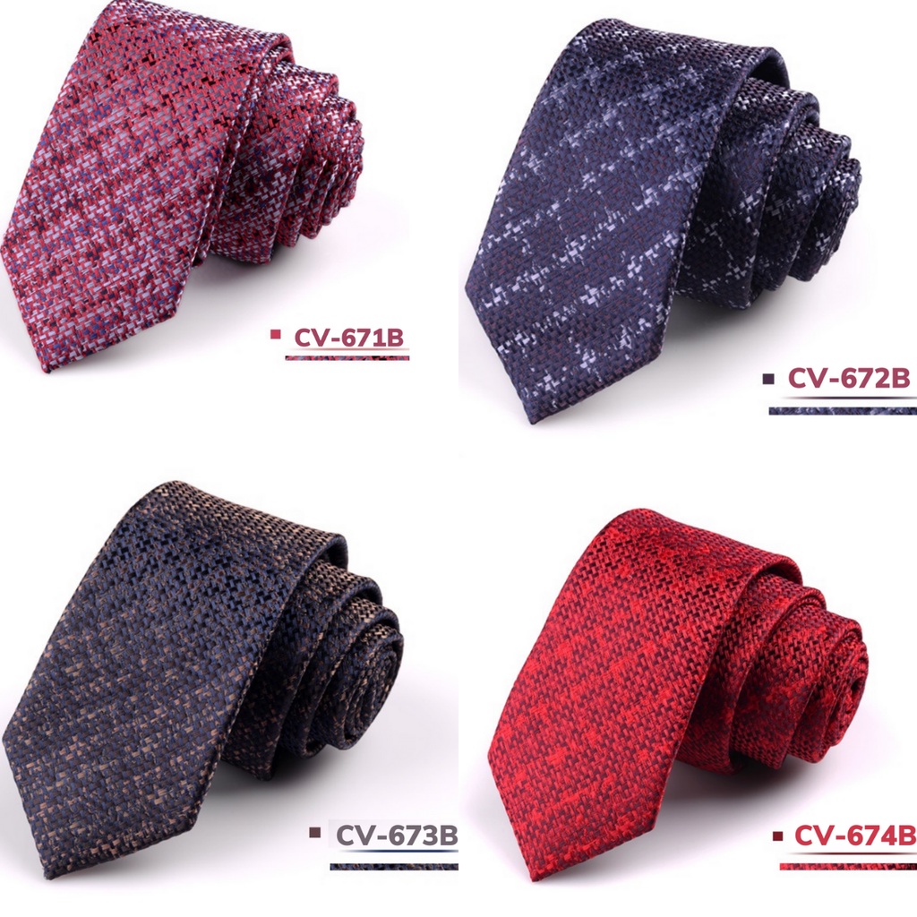 Cravat Nam thời trang bản nhỏ 6cm phong cách trẻ trung, hiện đại, Cà vạt chú rể, công sở, dự tiệc, nghệ sĩ