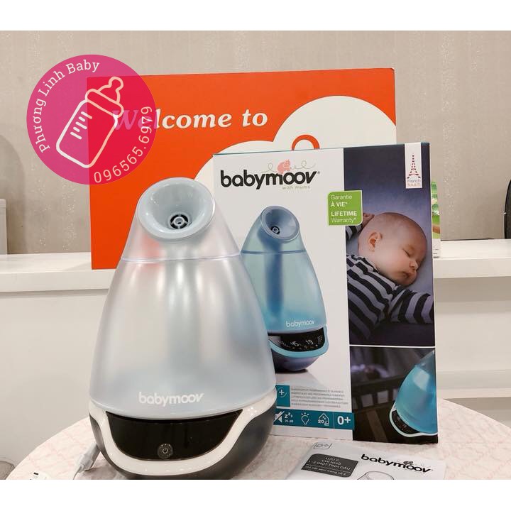 [Chính hãng có tem phân phối] MÁY TẠO ẨM KHUẾCH TÁN TINH DẦU BABYMOOV BM14418 - Ảnh Chụp Thật