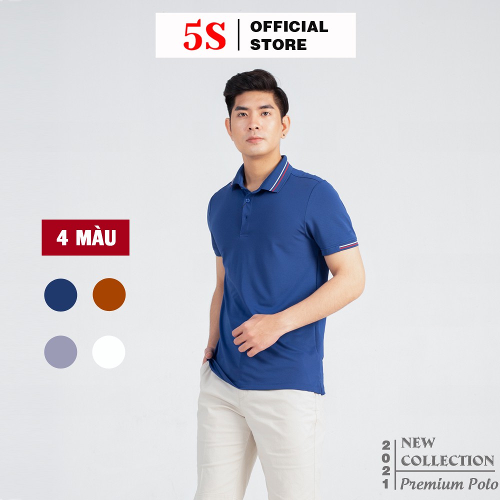 [MUA 2 GIẢM 30K] Áo Thun Nam Polo Tay Ngắn 5S (4 màu), Phom Ôm Vừa Vặn, Chất Vải Mềm Mịn (APC21013-CP1) | BigBuy360 - bigbuy360.vn