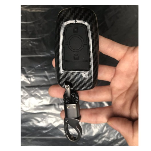 Ốp chìa khóa mẫu cacbon Ford Ranger 2018, Ecosport 2018, Everest 2016-2019