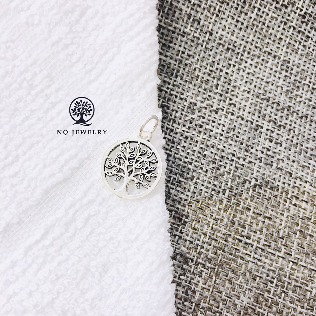 Charm bạc cây trí tuệ treo #1