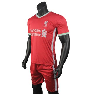 ⚡Quần Áo Đá Bóng CLB Liverpool⚡ Màu Đỏ Sân Nhà Mùa Giải 2020-2021 Form thon, Thấm Hút Mồ Hôi Tốt - Hapisport