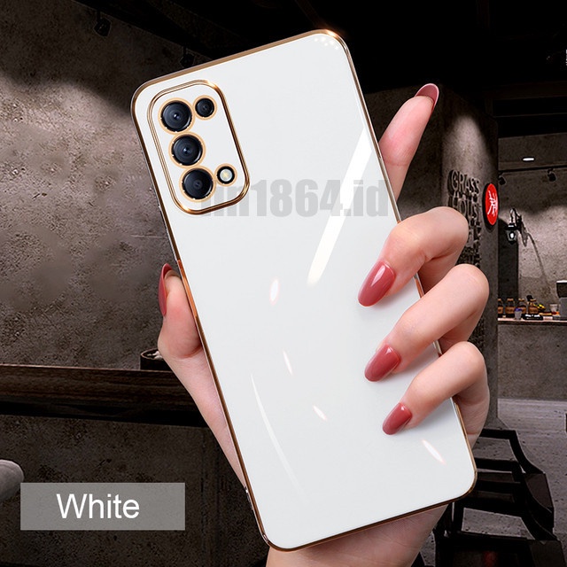 ốp lưng điện thoại mạ sang trọng tương thích Cho Oppo A94 A53 2020 A32 A12 A5 2020 A9 2020 A11K A91 A52 A15 A15S Reno5 Pro Reno6 Pro Ốp mềm silicon TPU trong suốt case