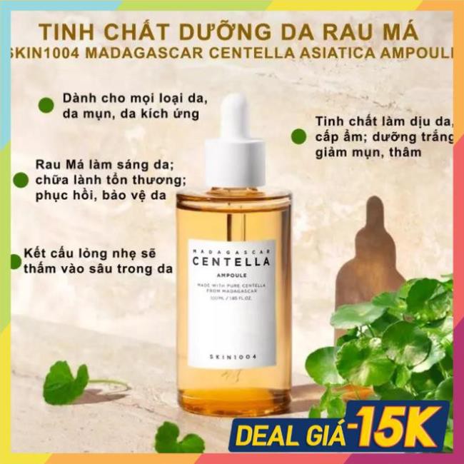 Tinh Chất Serum rau má Skin1004 - Phục hồi Da Se khít lỗ chân lông hiệu quả Madagascar Centella Asiatica Ampoule 100ml | BigBuy360 - bigbuy360.vn