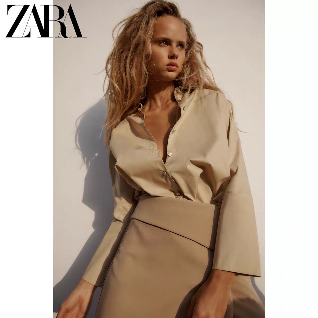 Áo Sơ Mi Hiệu ZARA Thời Trang Mùa Xuân Dễ Thương Cho Nữ