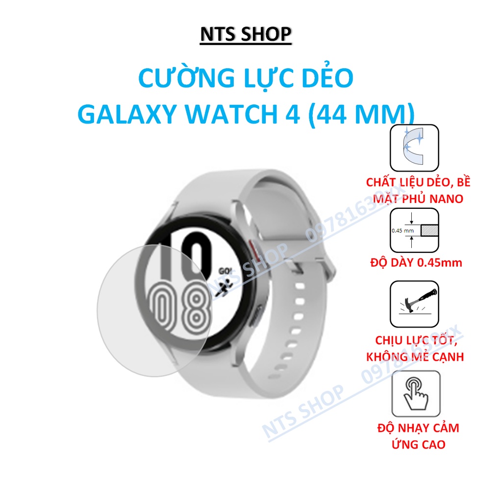 Bộ 2 tấm Dán cường lực dẻo bảo vệ màn hình Samsung galaxy watch 6/ watch 5/ watch 4